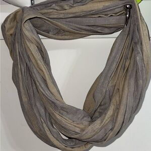 Lululemon Lightweight Gray and Taupe Infinity Scarf - Women Accessories